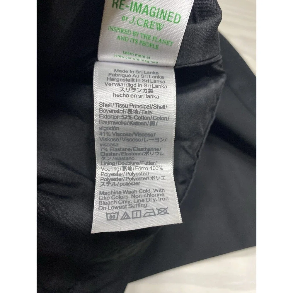J.Crew Factory  Womens Pencil Skirt In Black NWT Size 6